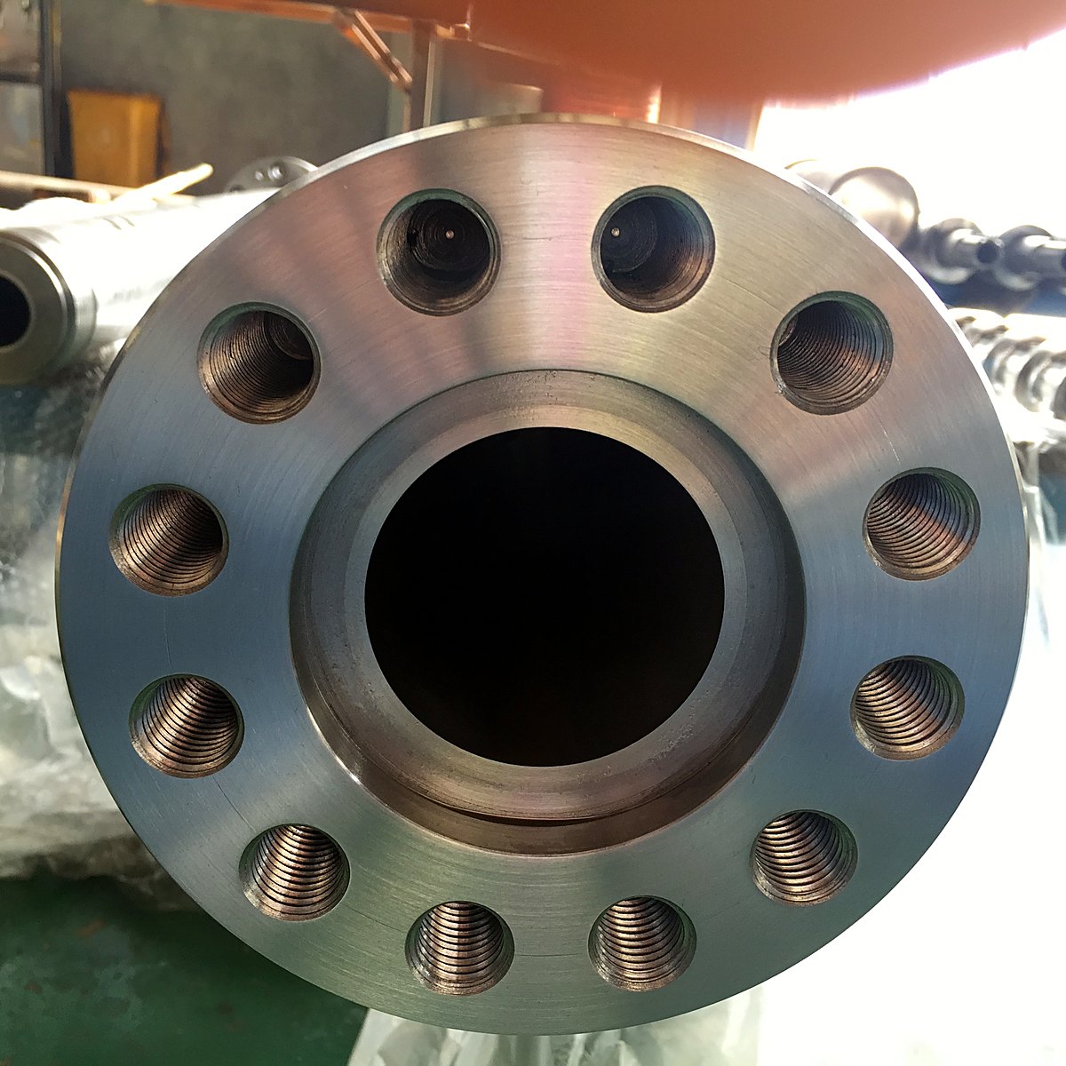 Bimetallic Flanged Barrel - screw barrel
