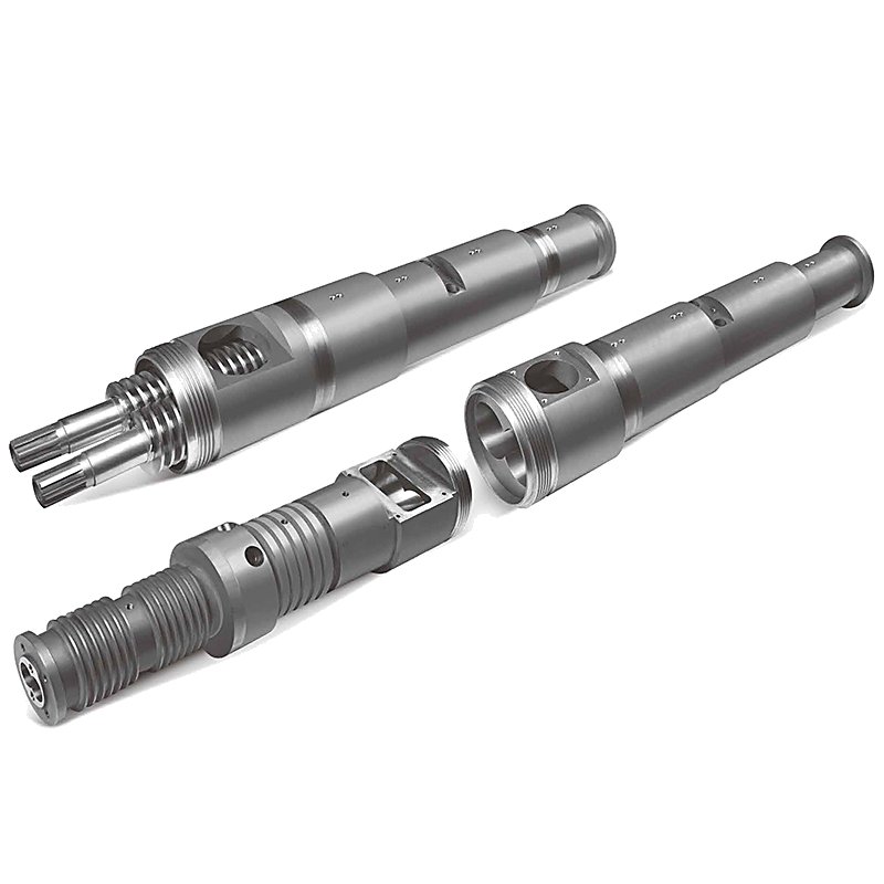 Parallel twin screw barrel